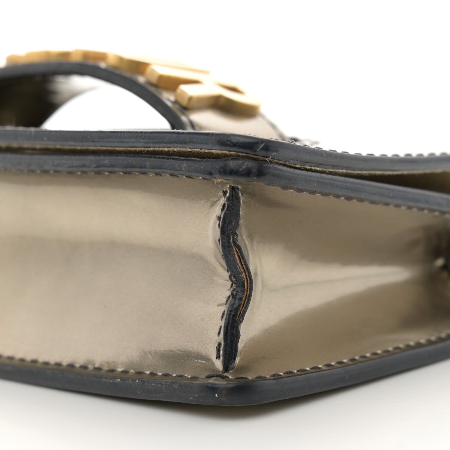 Christian Dior Metallic Calfskin J'Adior Mini Chain Flap Bag Silver 10 of 12