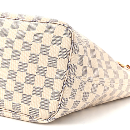 Louis Vuitton Damier Azur Neo Neverfull MM Rose Ballerine 10 of 11
