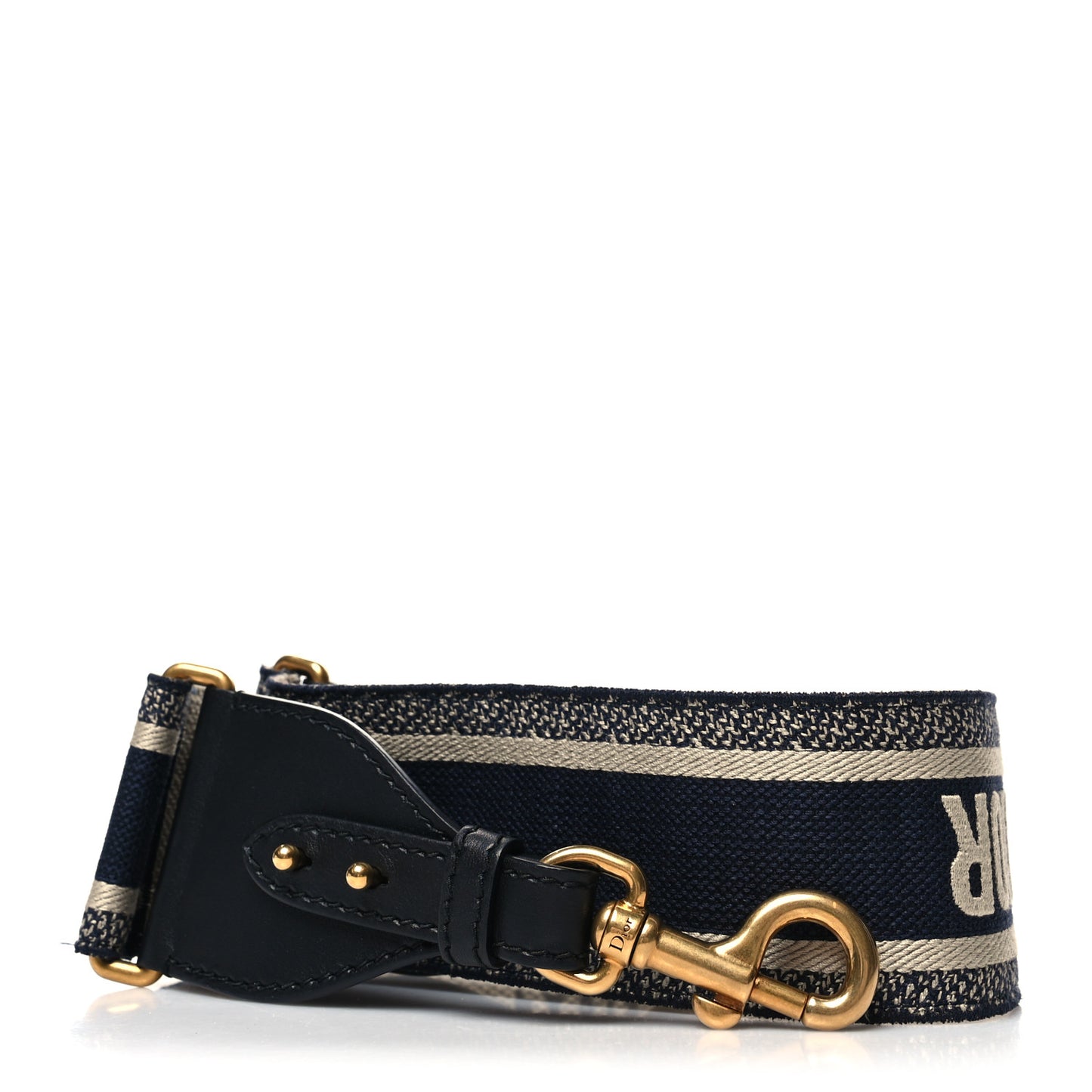 Canvas Embroidered Shoulder Strap Blue