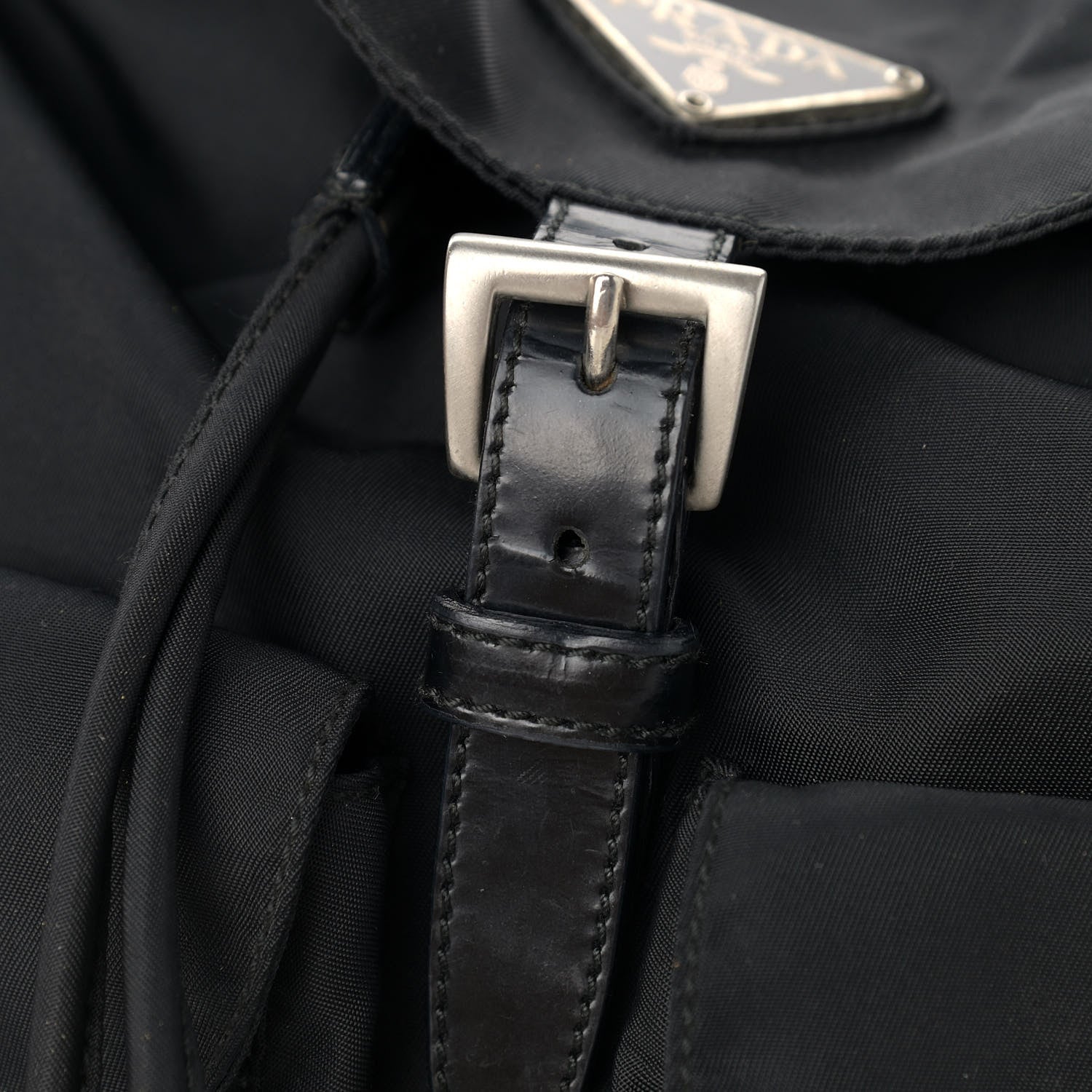 Prada Nylon Vela Medium Backpack Black 11 of 13