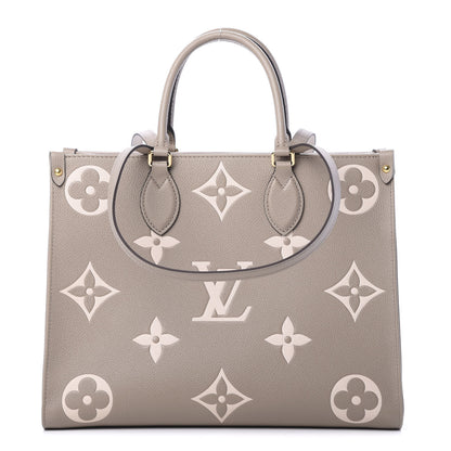 Louis Vuitton Empreinte Monogram Giant Onthego MM Tourterelle Creme 1 of 9