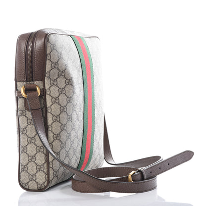 Gucci GG Supreme Monogram Web Medium Ophidia Messenger Bag Brown 2 of 13