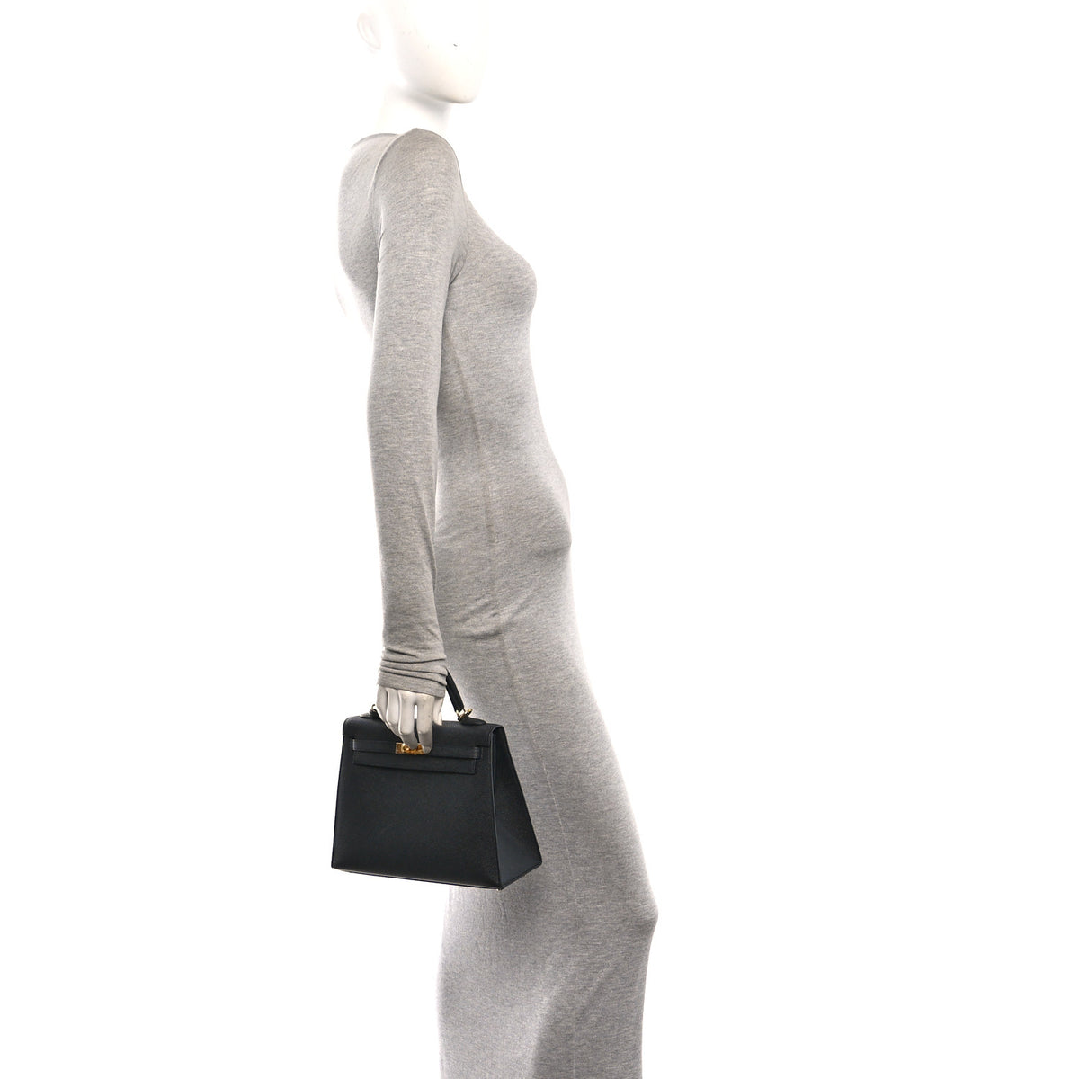 Hermes Epsom Kelly Sellier 25 Black 2 of 11