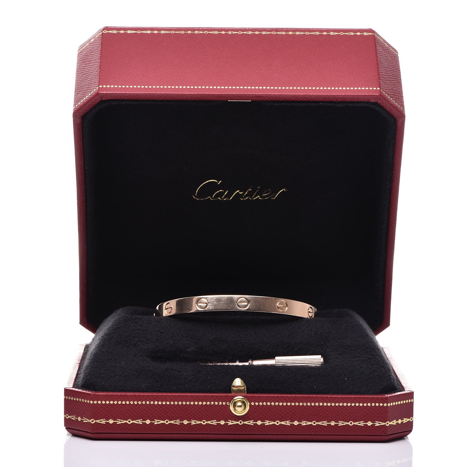Cartier 18K Pink Gold LOVE Bracelet 17 6 of 6
