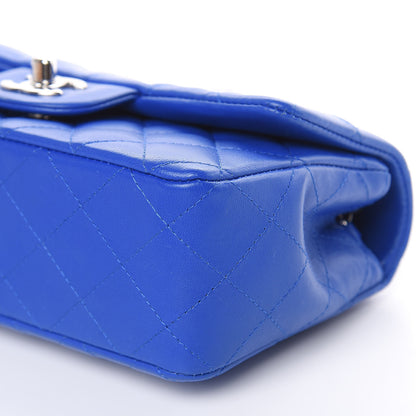 Chanel Lambskin Quilted Mini Rectangular Flap Royal Blue 9 of 11