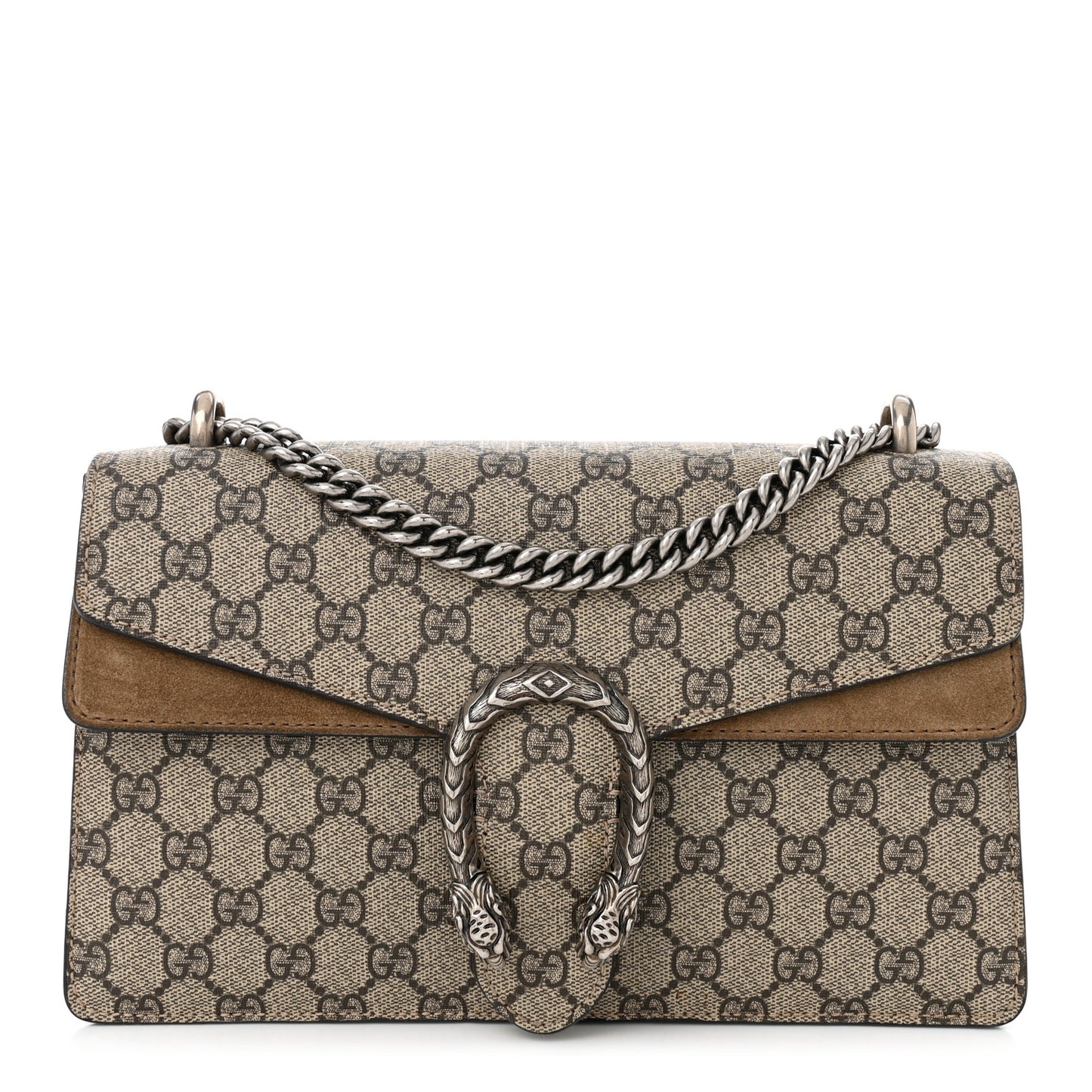 GG Supreme Monogram Small Dionysus Shoulder Bag Taupe