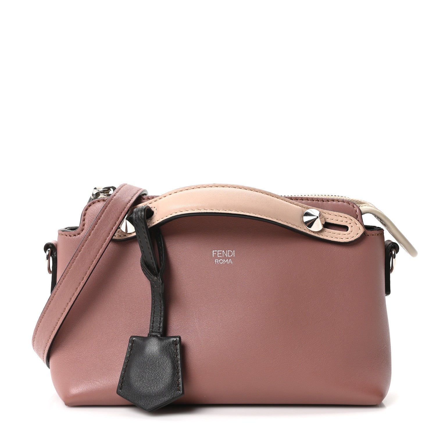 Fendi Vitello Dolce Mini By The Way Boston Bag English Rose Latte Multicolor 1 of 19