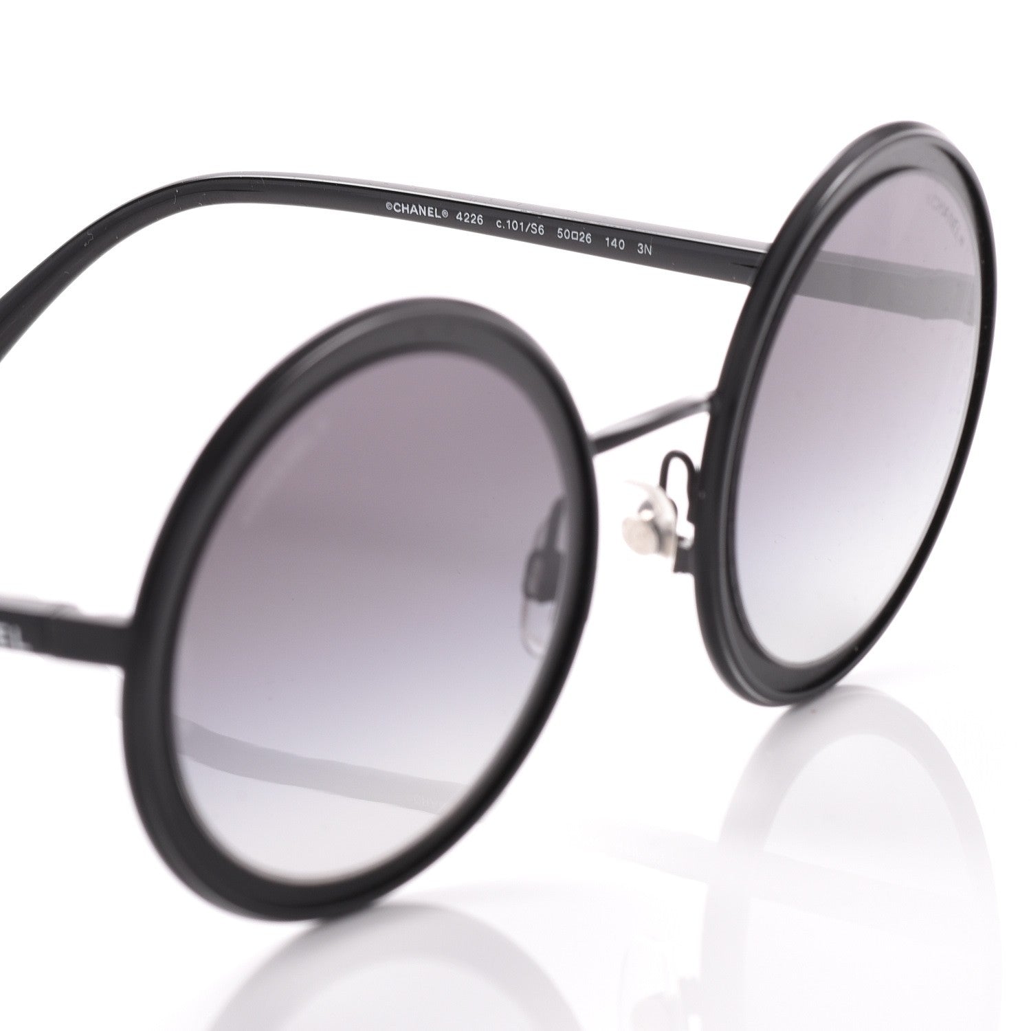 Chanel Round Sunglasses 4226 Black 4 of 7