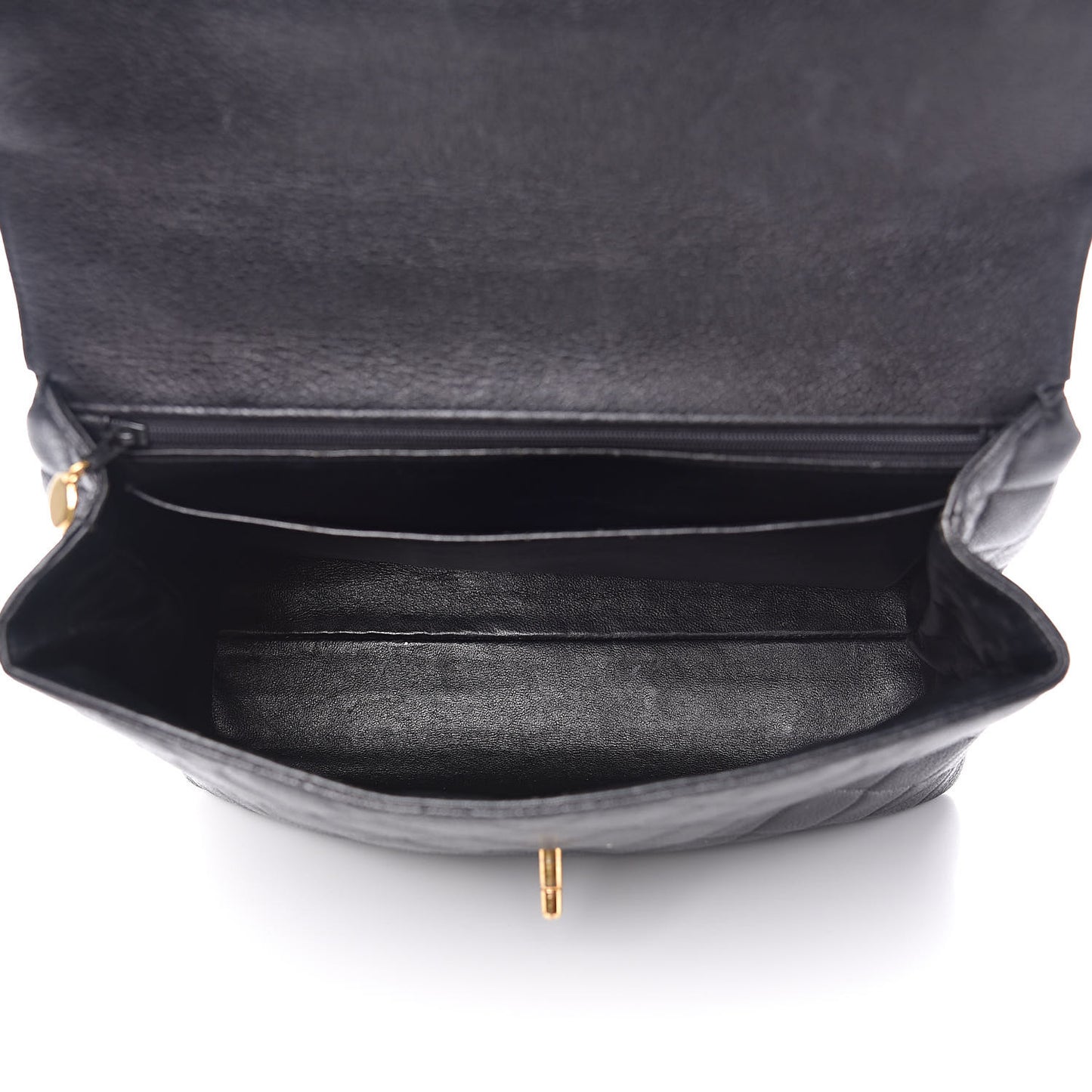 Caviar Quilted Jumbo Kelly Flap Black