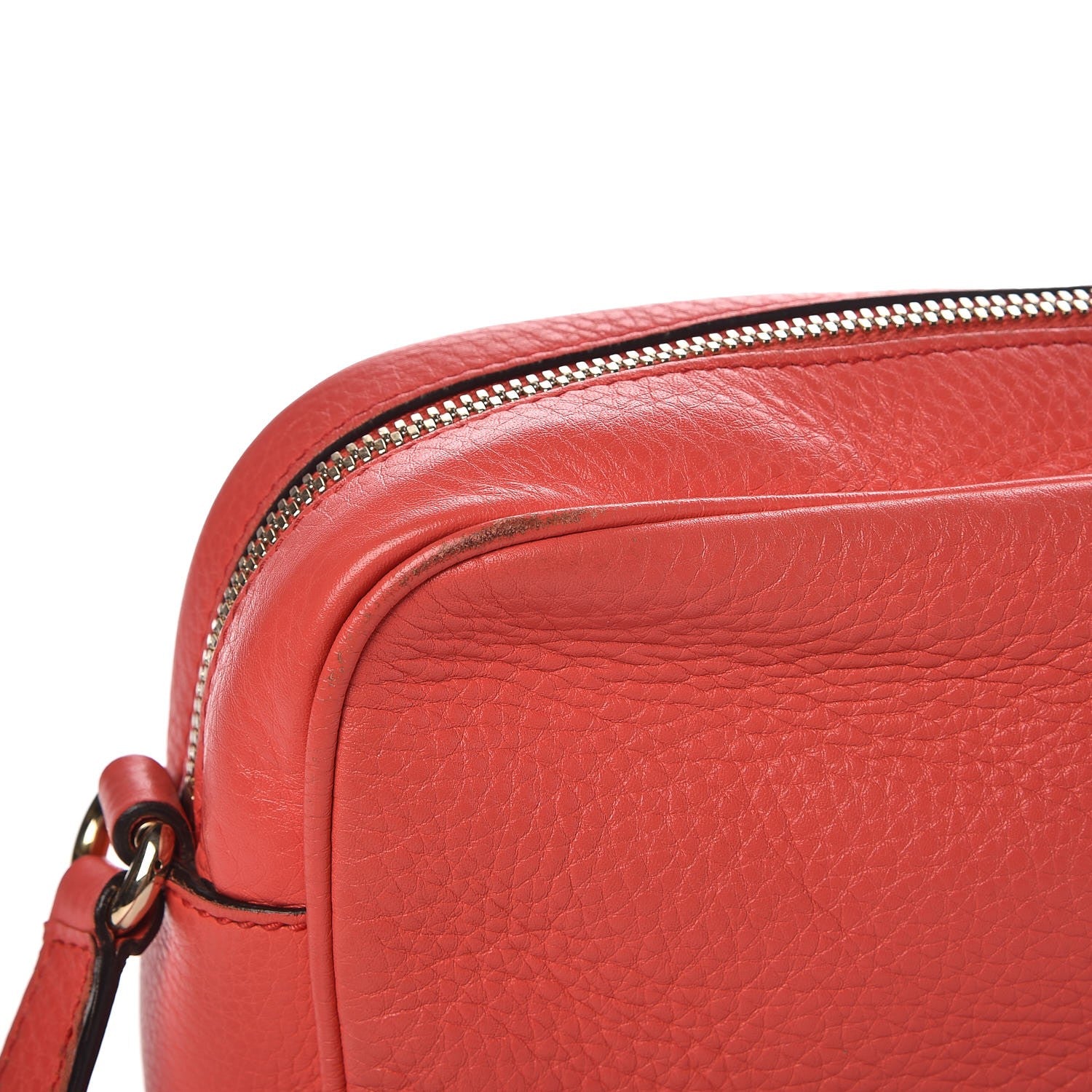 Gucci Pebbled Calfskin Small Soho Disco Bag Begonia Pink 8 of 10
