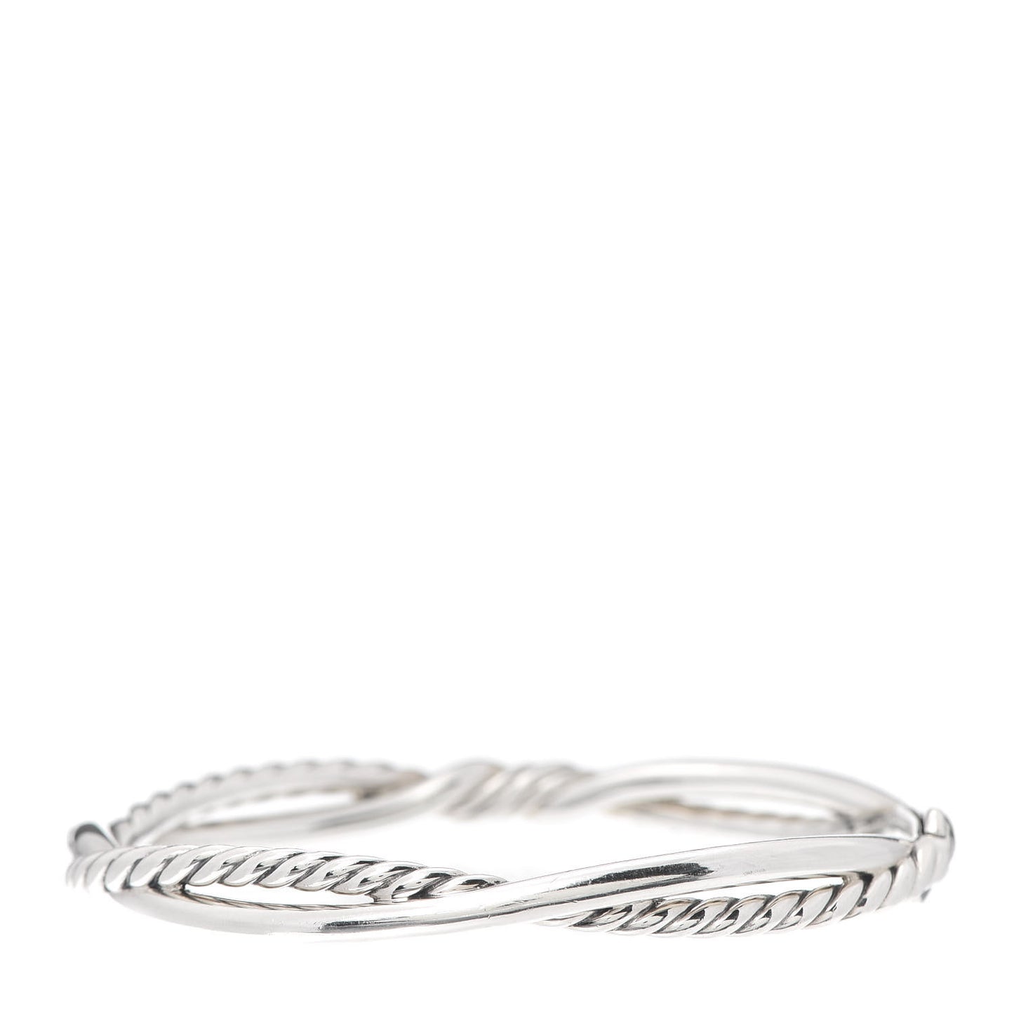Sterling Silver Diamond Continuance Bangle Bracelet
