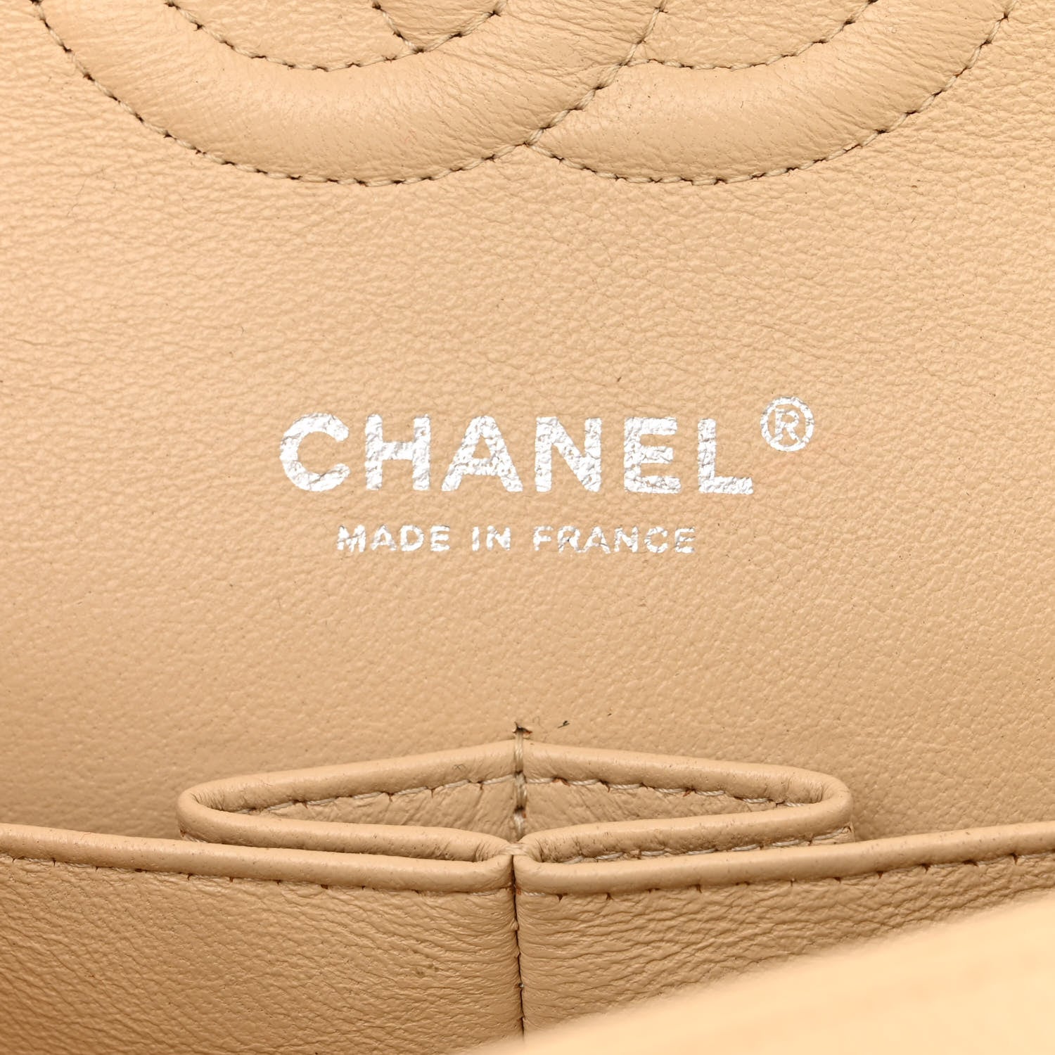 Chanel Caviar Quilted Medium Double Flap Beige Clair 6 of 13