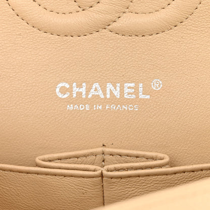 Chanel Caviar Quilted Medium Double Flap Beige Clair 6 of 13