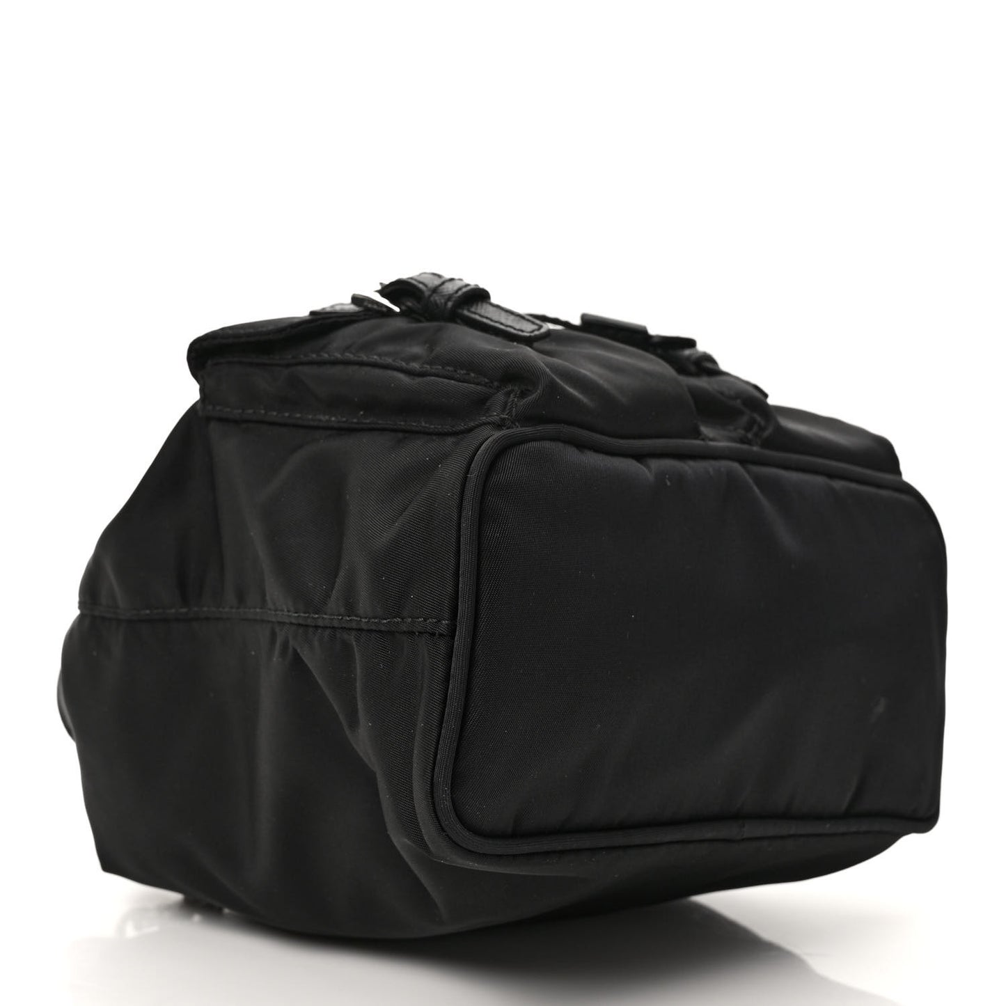 Nylon Vela Mini Crossbody Backpack Black