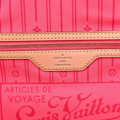Louis Vuitton Monogram Roses Neverfull MM 6 of 11