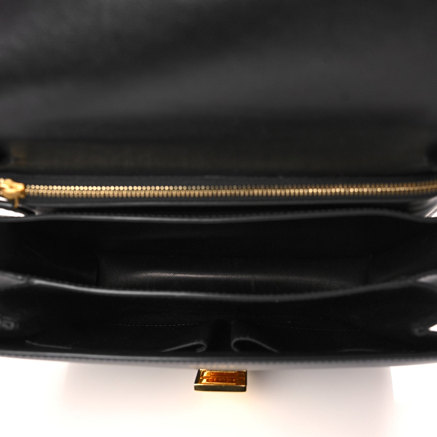 Box Calfskin Medium Classic Box Flap Bag Black