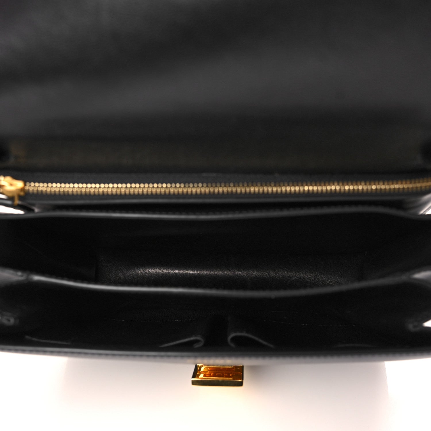 Celine Box Calfskin Medium Classic Box Flap Bag Black 5 of 10