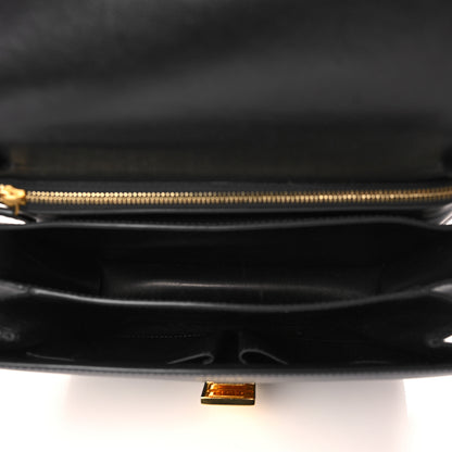 Celine Box Calfskin Medium Classic Box Flap Bag Black 5 of 10