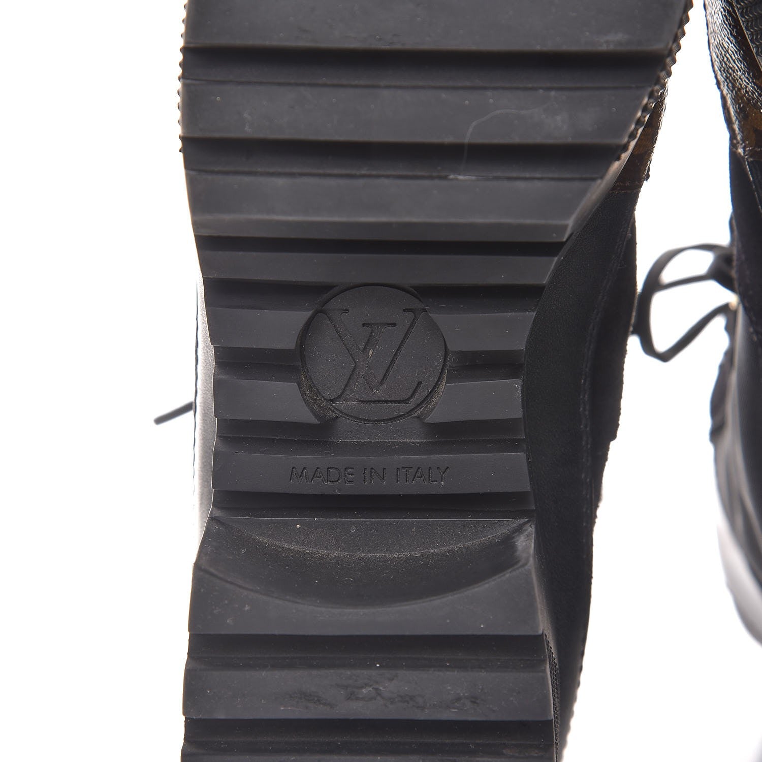 Louis Vuitton Suede Calfskin Monogram Laureate Platform Desert Boots 38 Black 6 of 8