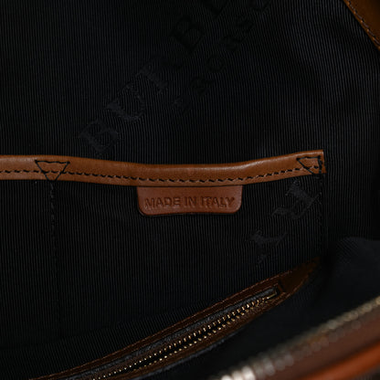 Burberry Canvas Mega Check Calfskin Medium Bloomsbury Saddle Brown 8 of 15