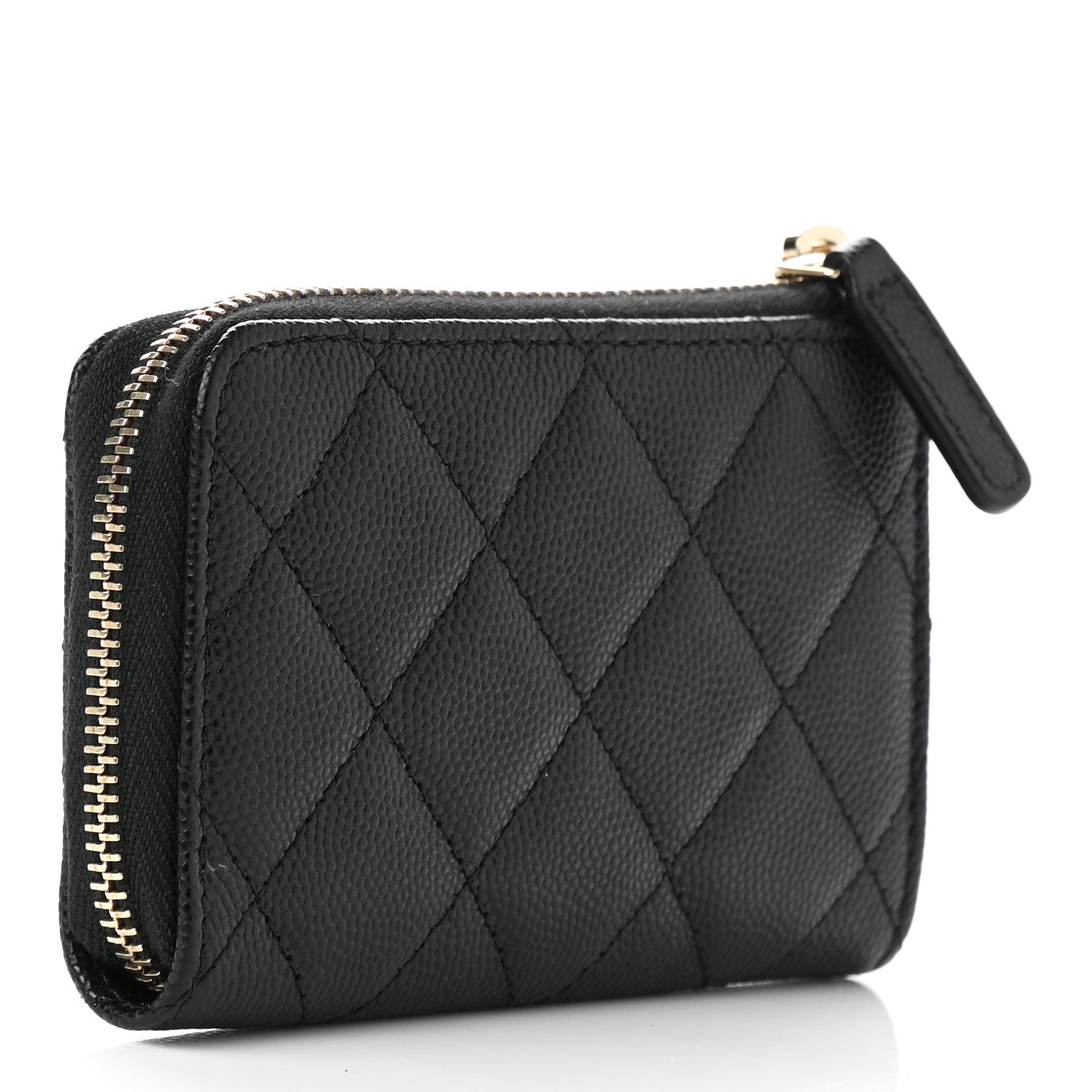 Chanel Caviar Quilted Zipped Key Holder Case Black 3 of 8