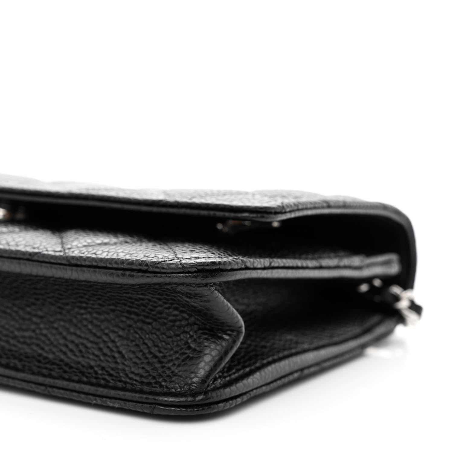 Chanel Caviar Quilted Wallet on Chain WOC Black 11 of 12