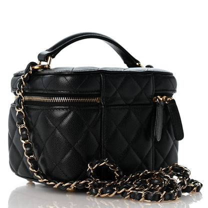 Chanel Caviar Quilted Small CC Vanity Case Black 3 of 12