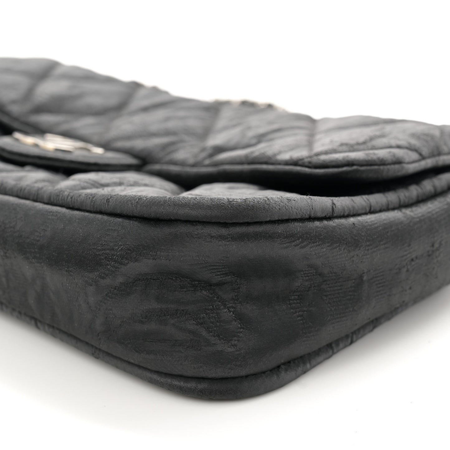 Coated Canvas Quilted Le Marais Flap Black