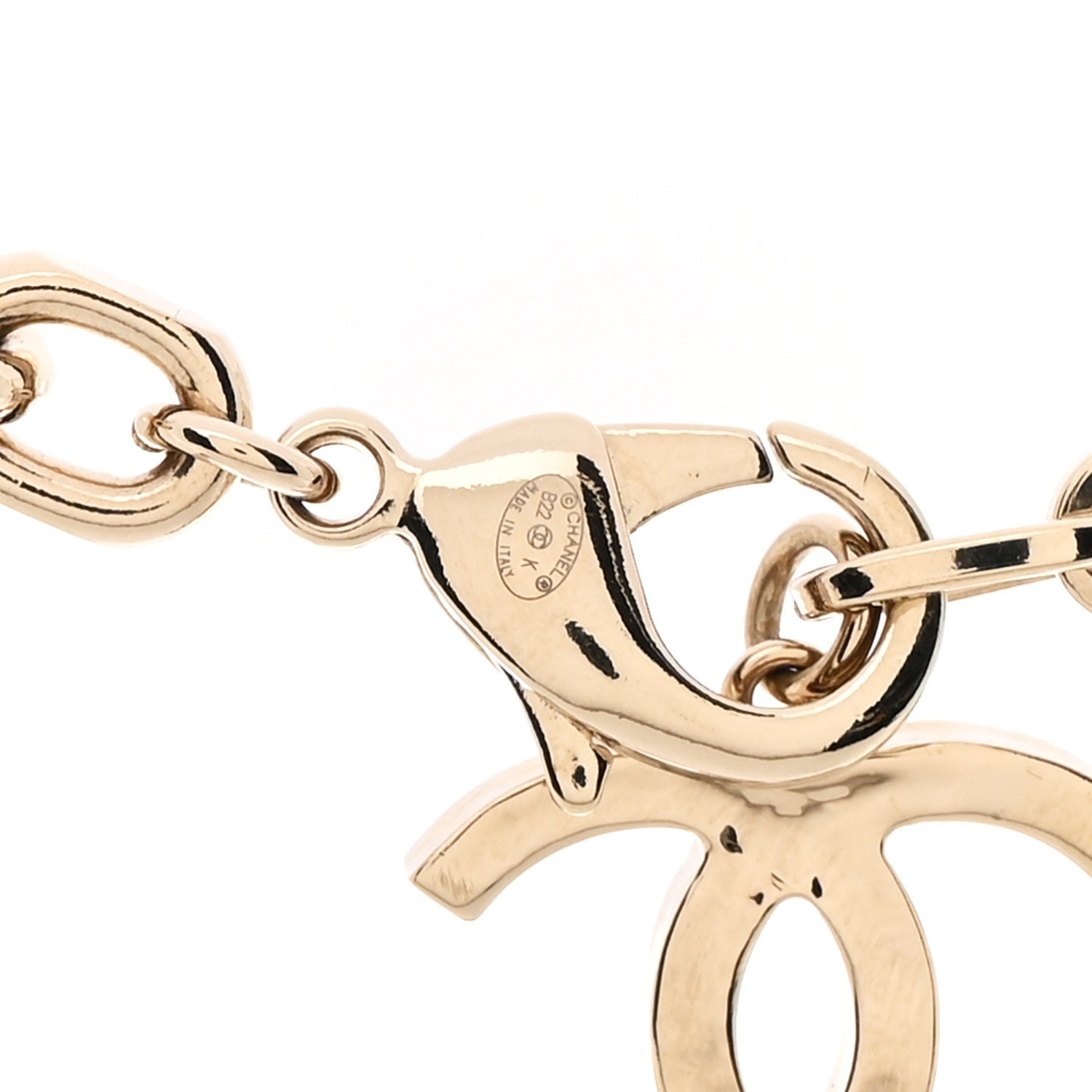 Chanel Metal CC Double Chain Necklace Gold 6 of 6