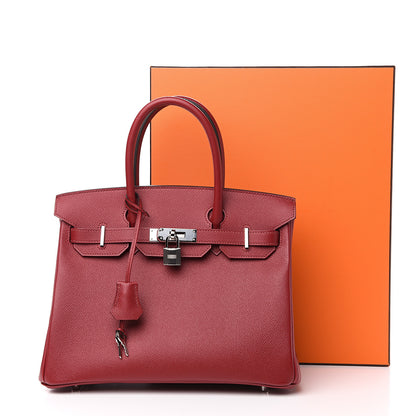 Hermes Epsom Birkin 30 Rouge Grenat 10 of 10