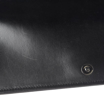 Saint Laurent Calfskin Monogram Smoking Clutch Black 9 of 9