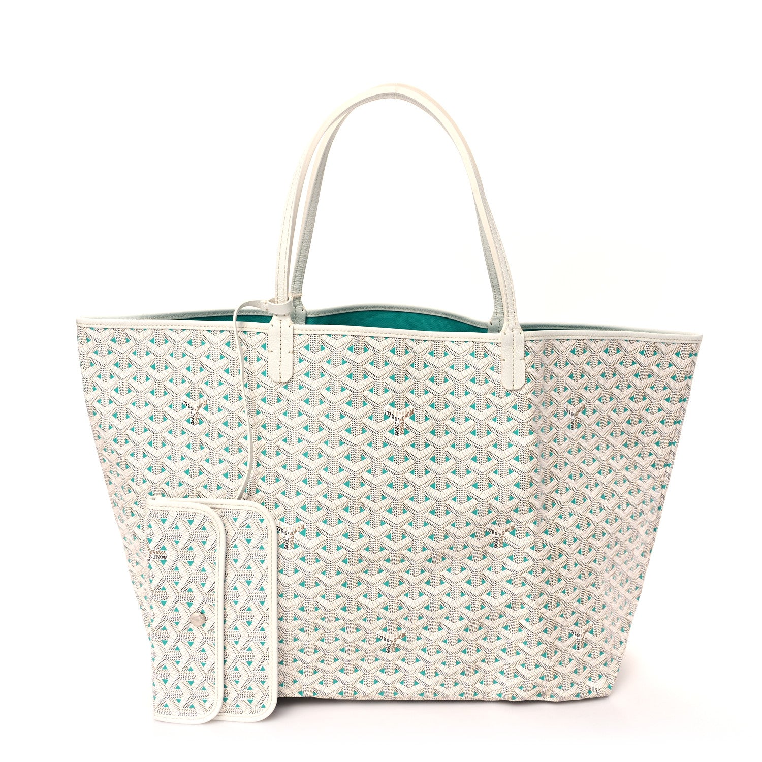 Goyard Goyardine Saint Louis Claire Voie GM White Opaline 2 of 9
