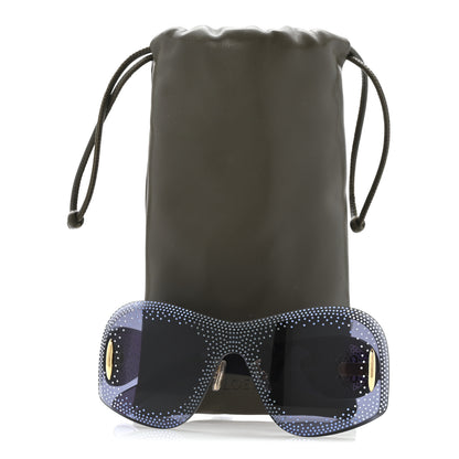 Loewe Nylon Crystal Starry Night Mask Sunglasses LW4167US Blue 7 of 7