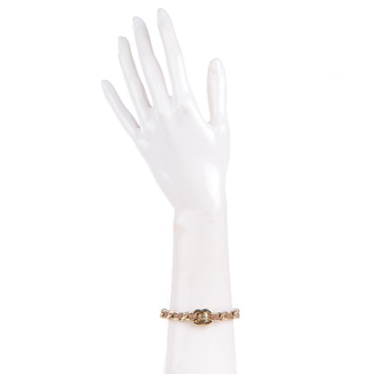 Chanel Lambskin CC Turnlock Chain Bracelet Gold Taupe 2 of 5