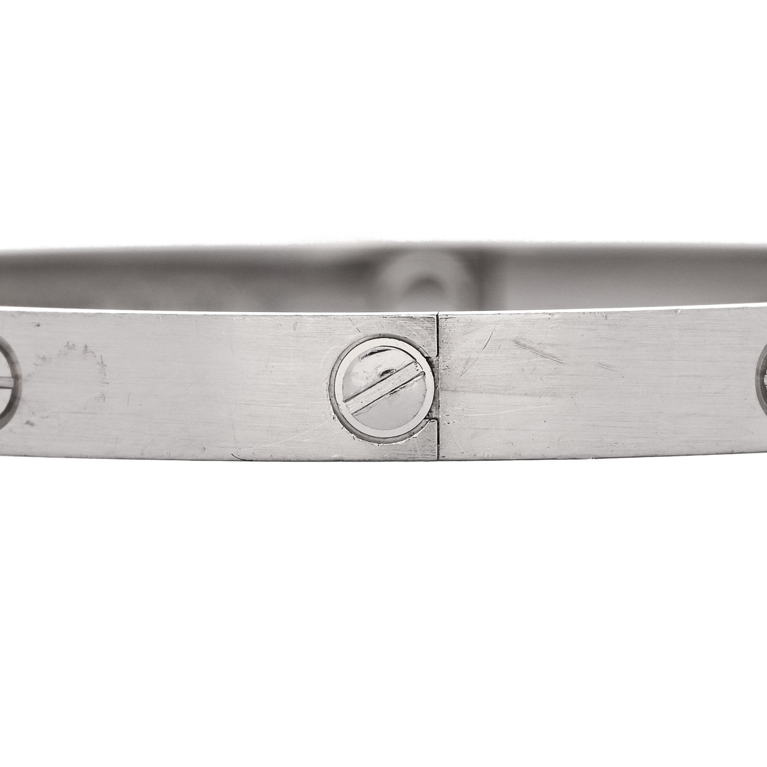 Cartier 18K White Gold LOVE Bracelet 21 5 of 9