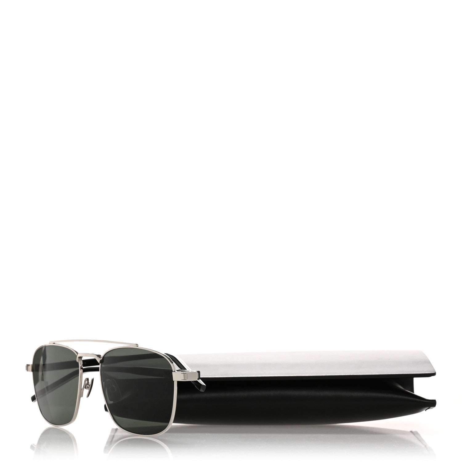 Saint Laurent Acetate Metal Aviator SL665 Sunglasses Black 8 of 8