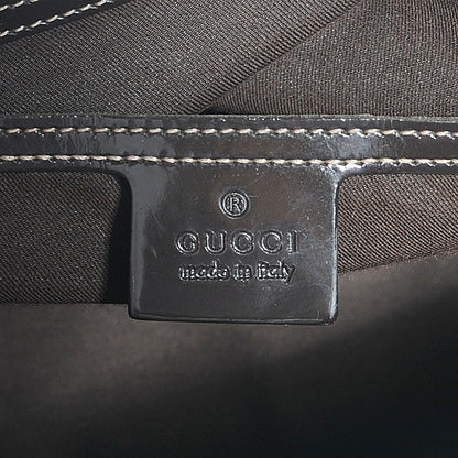 Gucci Monogram Guccissima Hearts Studded Medium Joy Boston Dark Brown 6 of 7