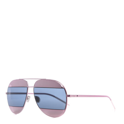 Christian Dior Split 1 Aviator Sunglasses Pink Blue 1 of 8