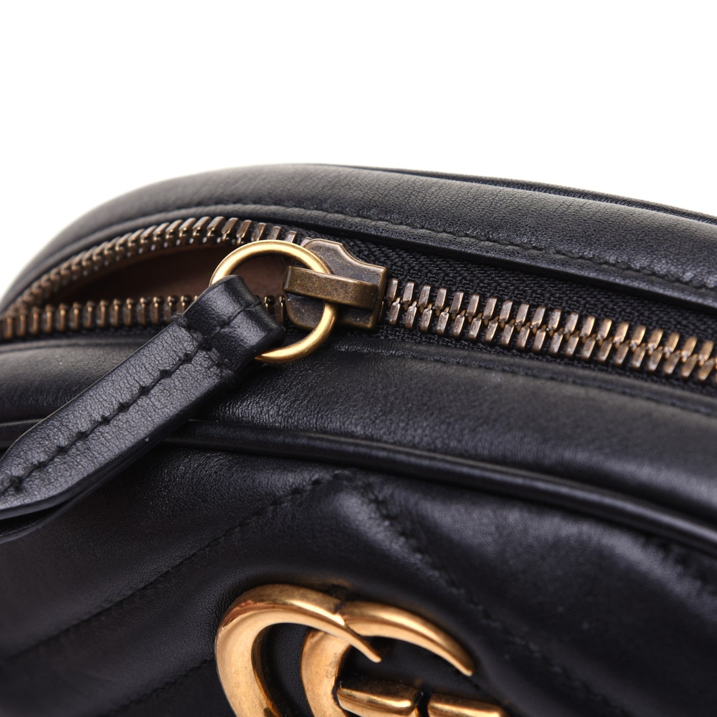 Calfskin Matelasse GG Marmont Belt Bag 105 42 Black
