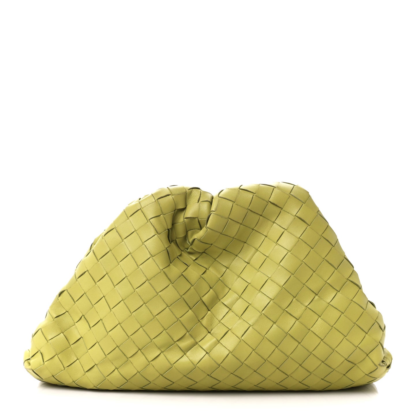 Nappa Maxi Intrecciato The Pouch Oversized Clutch Seagrass