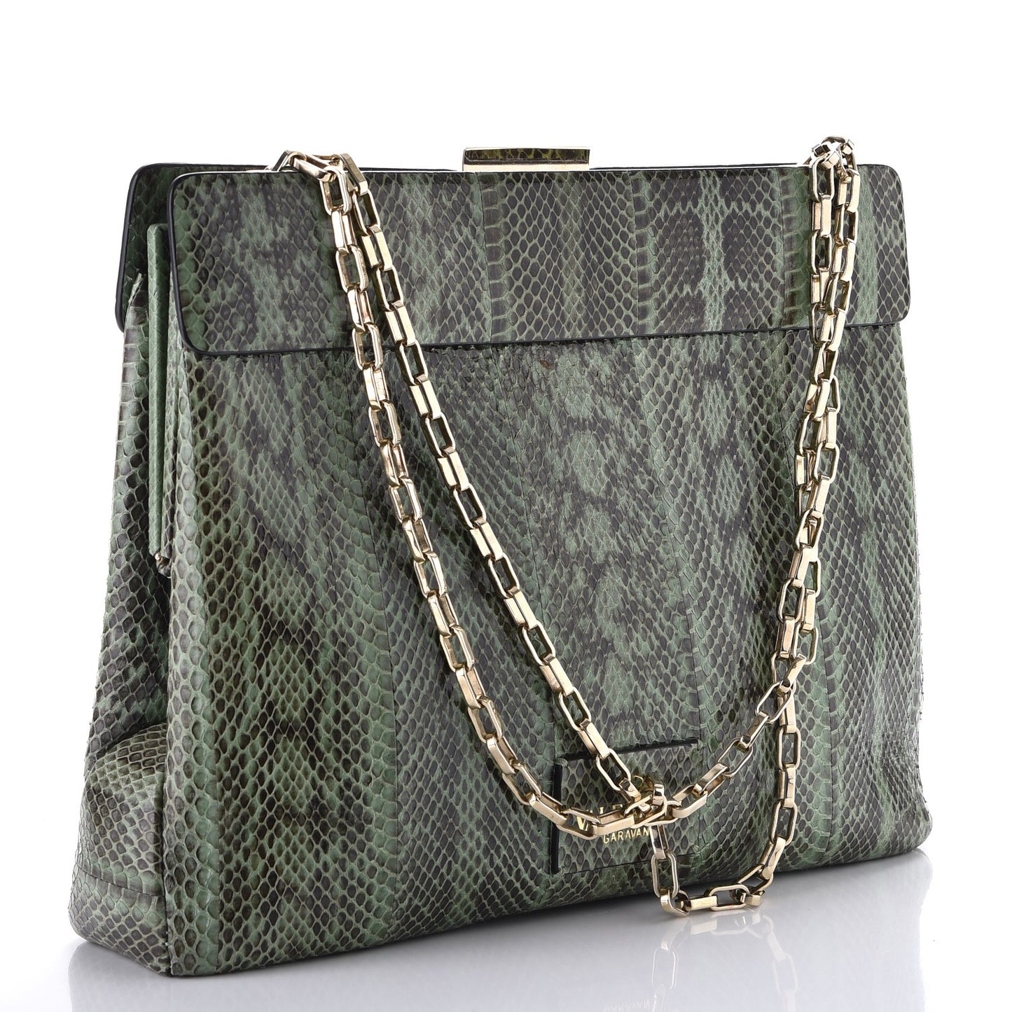 Python Shoulder Bag Green