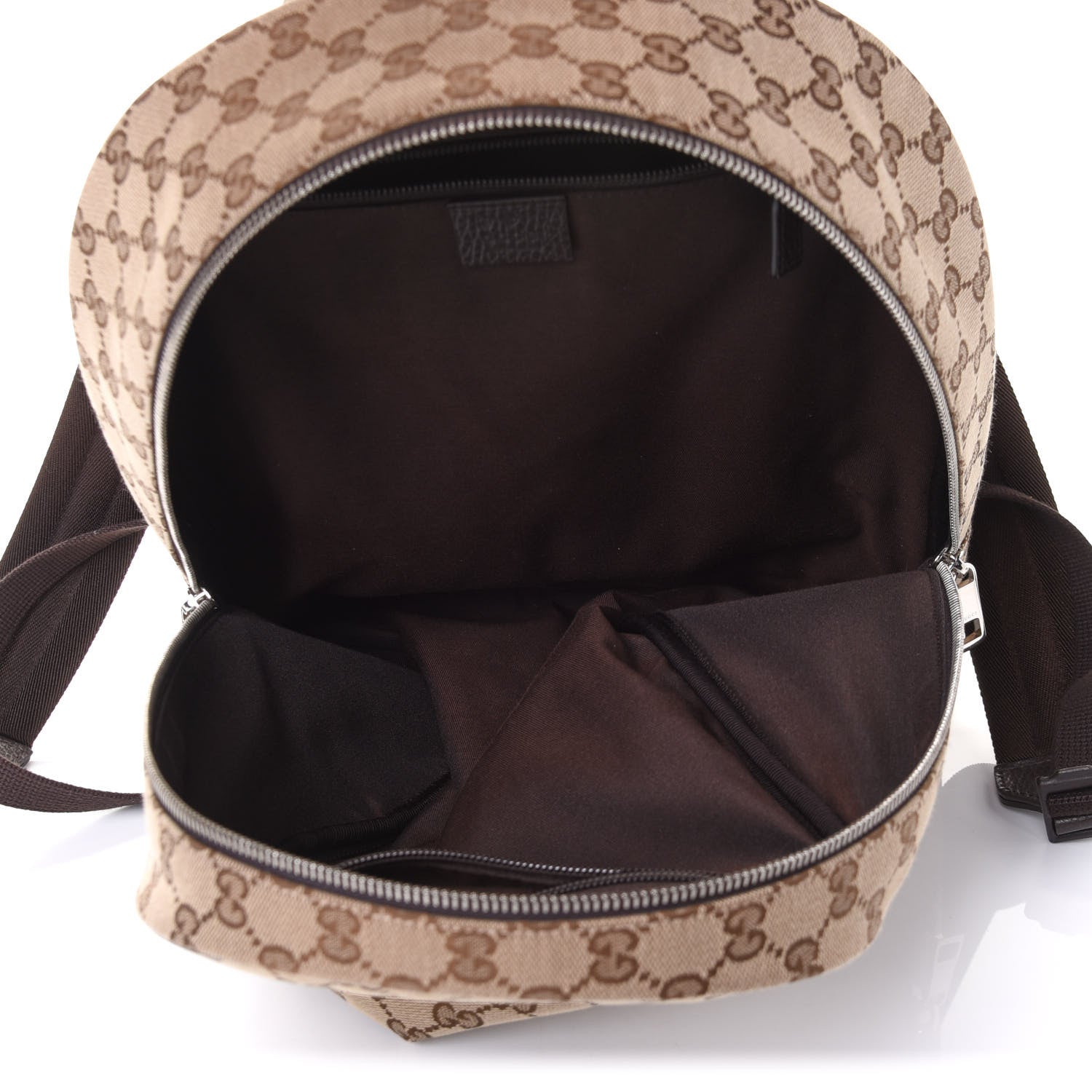 Gucci GG Monogram Travel Backpack Dark Brown 4 of 10