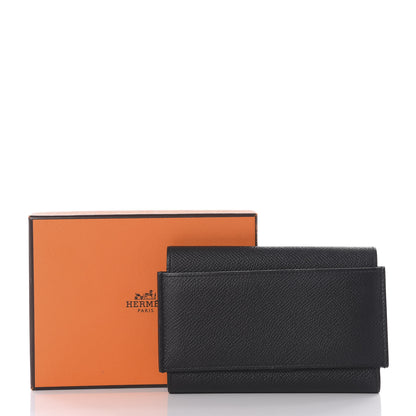Hermes Epsom Short Passant Wallet Black 9 of 9