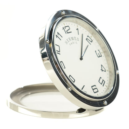 Hermes Stainless Steel 48mm Clipper Travel Clock 5 of 9