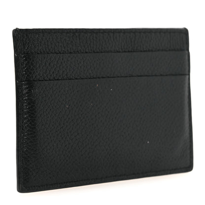 Balenciaga Grained Calfskin Logo Cash Card Holder Black White 3 of 10