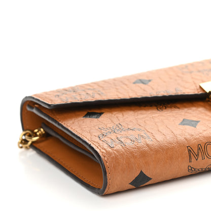 MCM Visetos Large Patricia Wallet On Chain Cognac 5 of 8