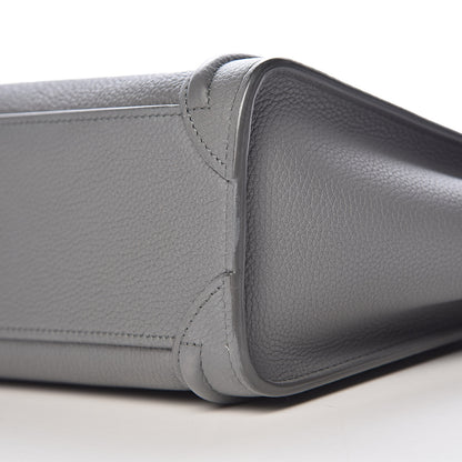 Celine Baby Drummed Calfskin Nano Luggage Kohl 9 of 10