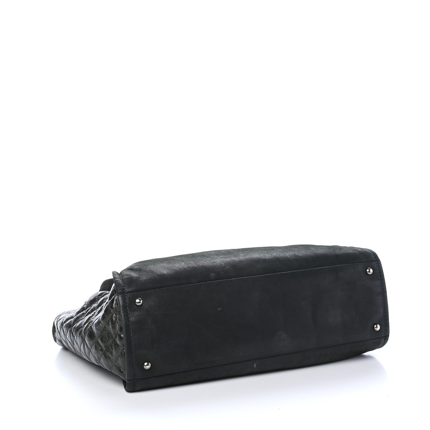 Chanel Iridescent Calfskin In the Mix Tote Dark Green 4 of 10