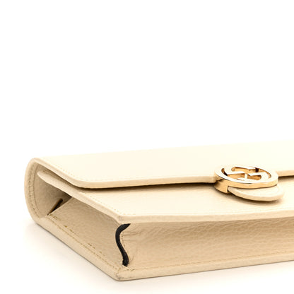 Gucci Dollar Calfskin Interlocking G Chain Wallet Ivoire 8 of 10