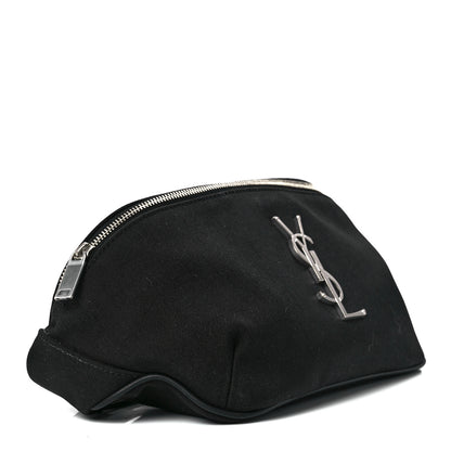Saint Laurent Canvas Monogram Belt Bag Black 5 of 12